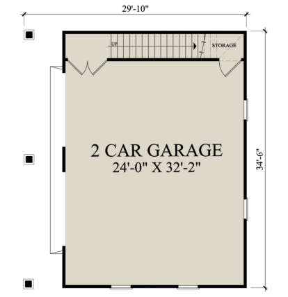 Garage Floor for House Plan #7922-00252