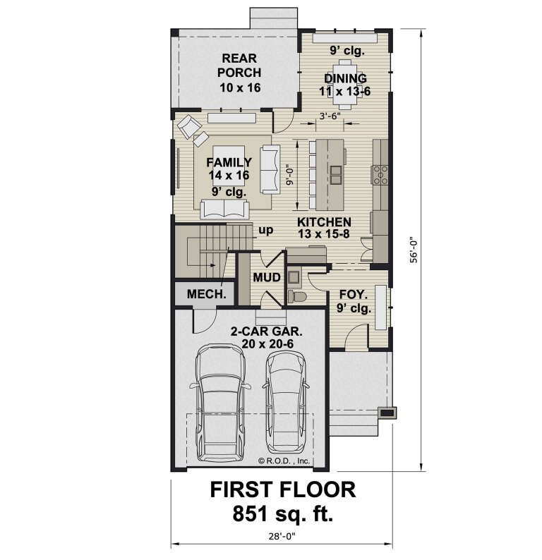 House Plan House Plan #33227 Drawing 1