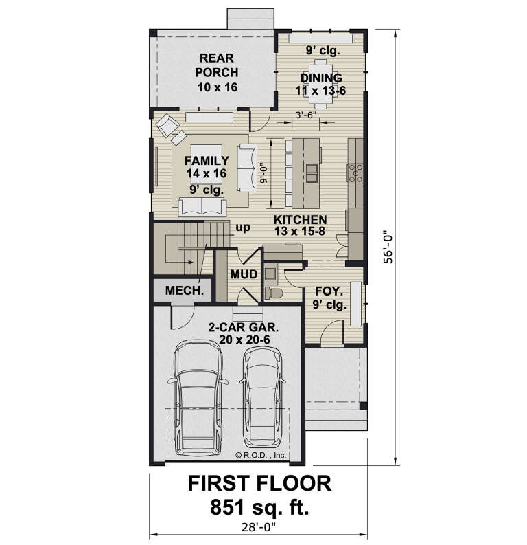 House Plan House Plan #33228 Drawing 1