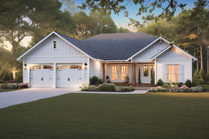 Modern Farmhouse House Plan #348-00337 Elevation Photo