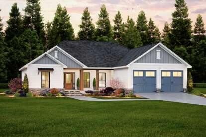 Modern Farmhouse House Plan #348-00338 Elevation Photo