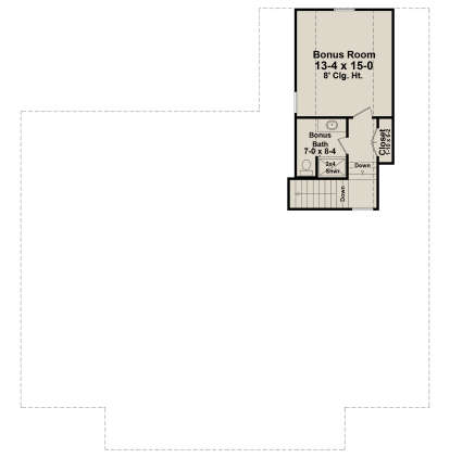 Bonus Room for House Plan #348-00340