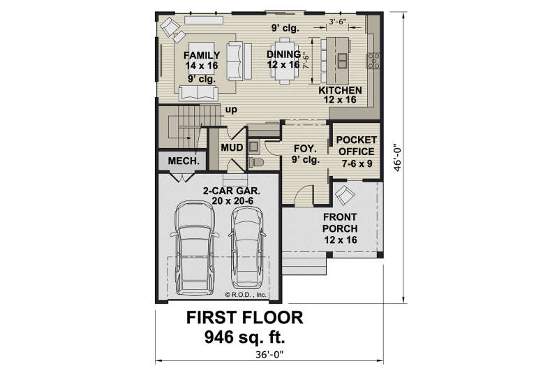 House Plan House Plan #33234 Drawing 1