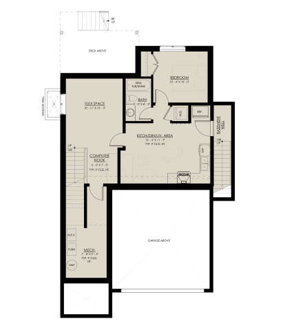 Basement for House Plan #8937-00110