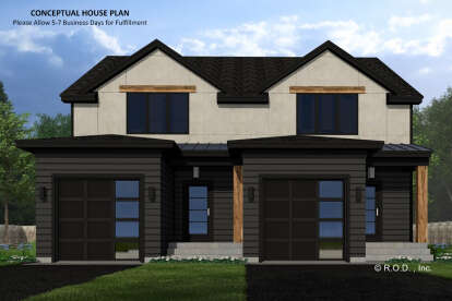 Modern House Plan #098-00605 Elevation Photo