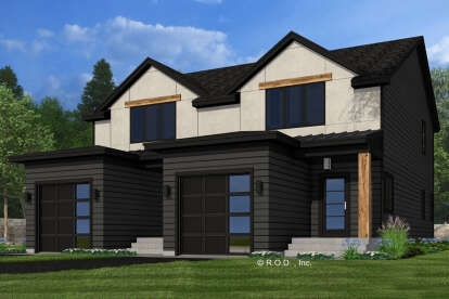 Modern House Plan #098-00605 Elevation Photo