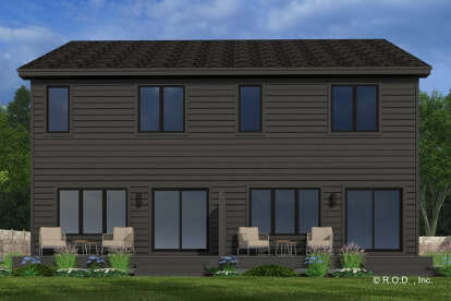 Modern House Plan #098-00605 Elevation Photo