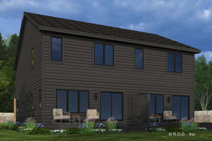 Modern House Plan #098-00605 Elevation Photo