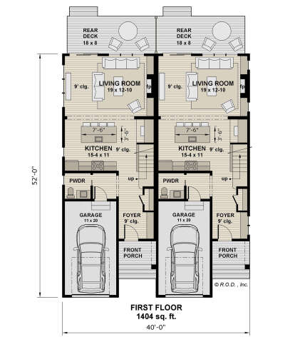 Main Floor  for House Plan #098-00605