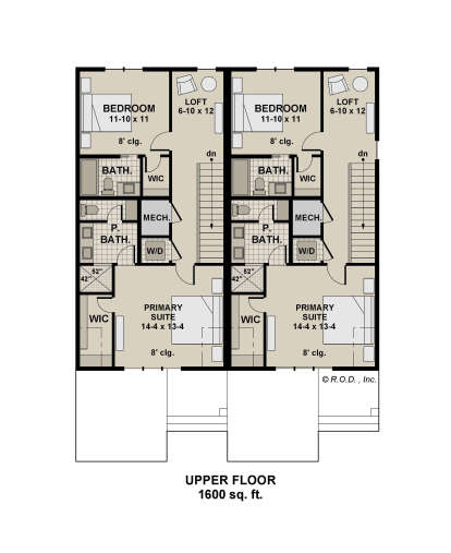 Second Floor for House Plan #098-00605