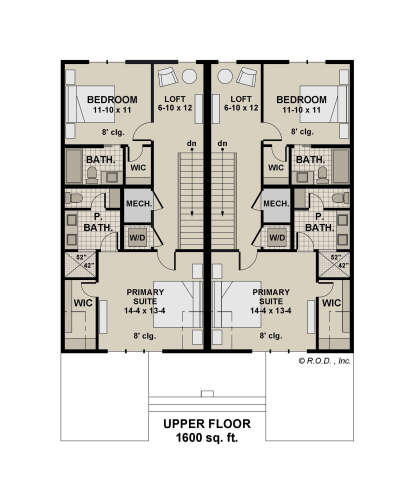 Second Floor for House Plan #098-00606