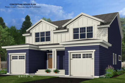 Craftsman House Plan #098-00607 Elevation Photo