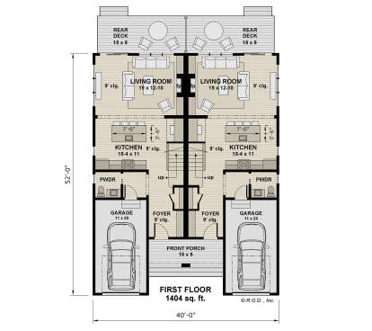 Main Floor  for House Plan #098-00607