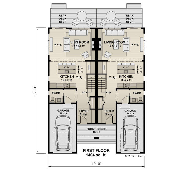 House Plan House Plan #33238 Drawing 1