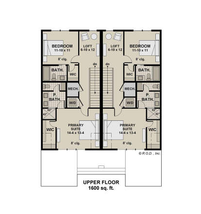 Second Floor for House Plan #098-00607