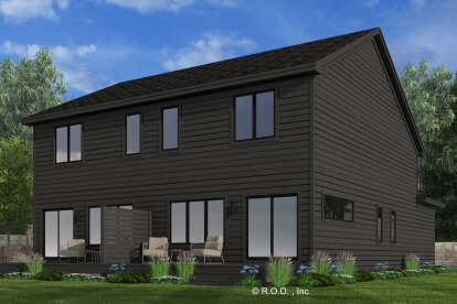 Modern House Plan #098-00608 Elevation Photo