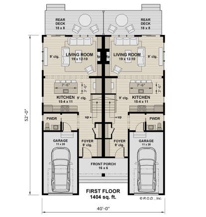 Main Floor  for House Plan #098-00608