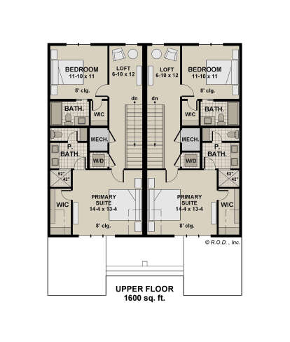 Second Floor for House Plan #098-00608