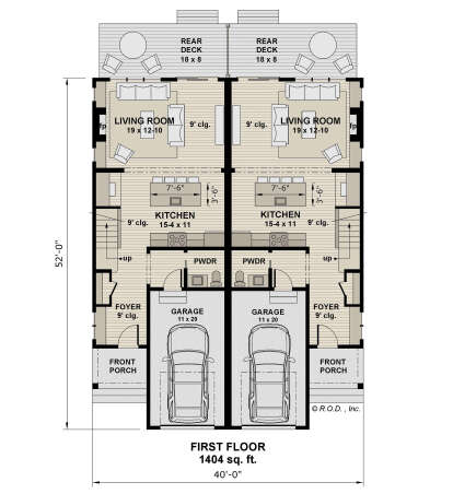 Main Floor  for House Plan #098-00609