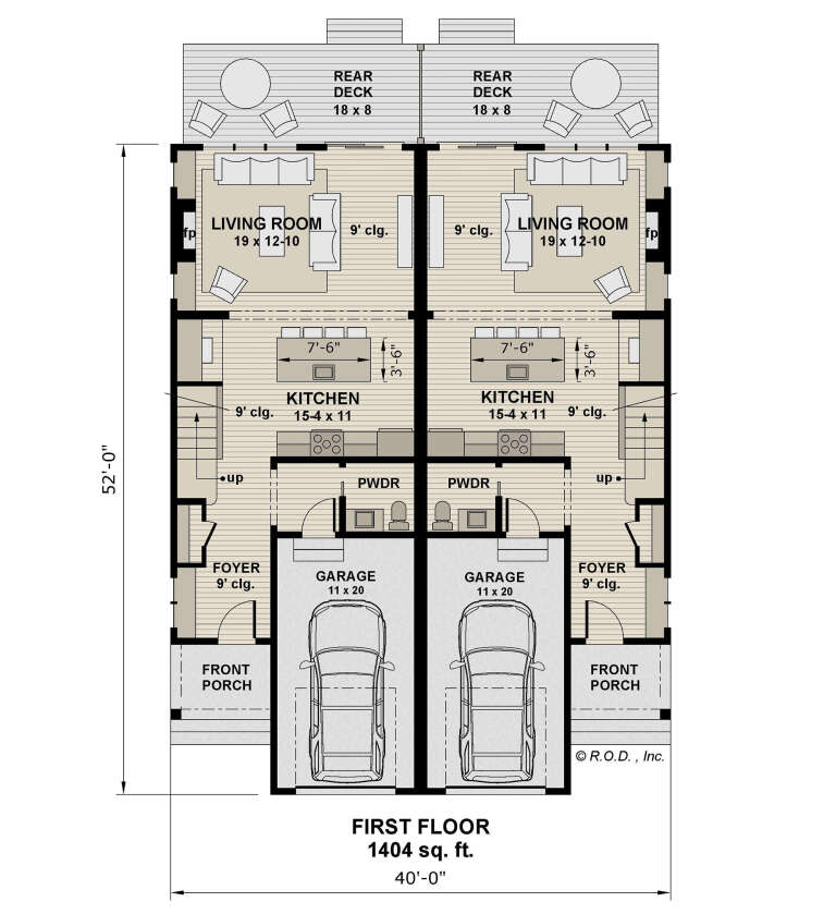 House Plan House Plan #33240 Drawing 1