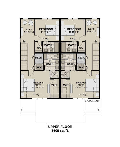 Second Floor for House Plan #098-00609