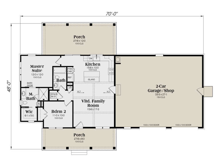 House Plan House Plan #33241 Drawing 1