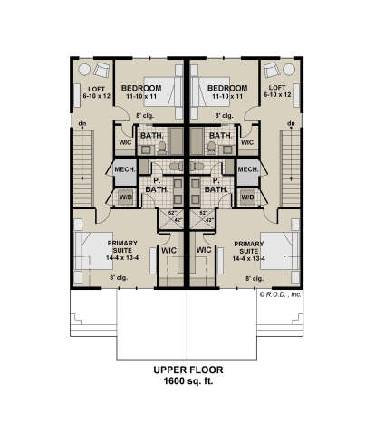 Second Floor for House Plan #098-00610