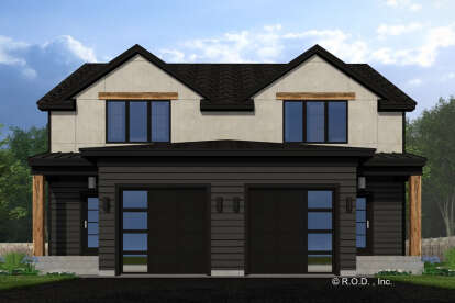 Modern House Plan #098-00611 Elevation Photo