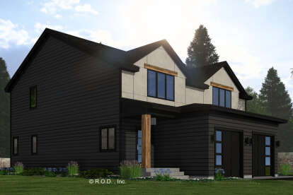 Modern House Plan #098-00611 Elevation Photo