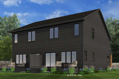 Modern House Plan #098-00611 Elevation Photo