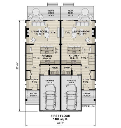 Main Floor  for House Plan #098-00611