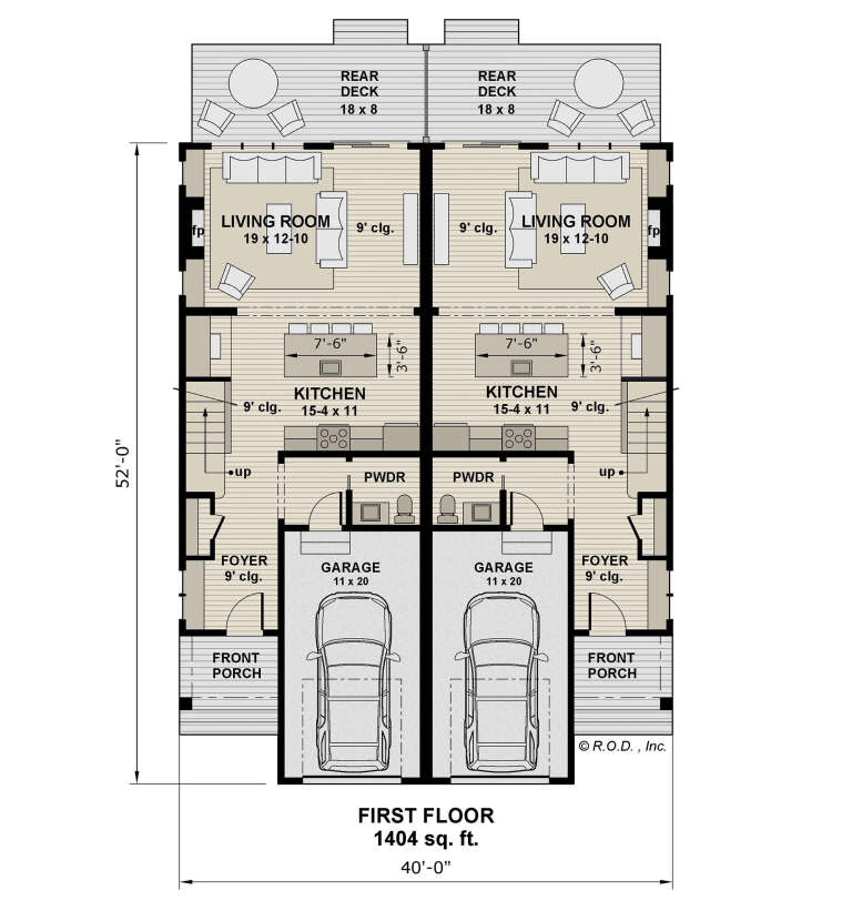 House Plan House Plan #33243 Drawing 1