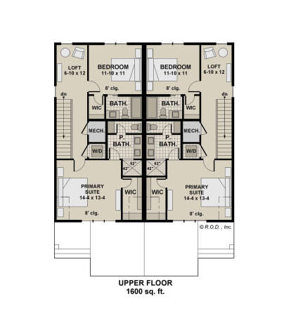 Second Floor for House Plan #098-00611