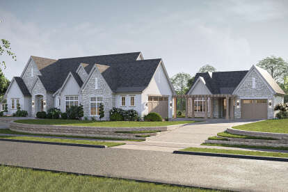 Modern Transitional House Plan #963-01147 Elevation Photo