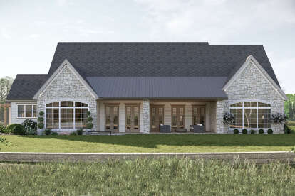 Modern Transitional House Plan #963-01147 Elevation Photo