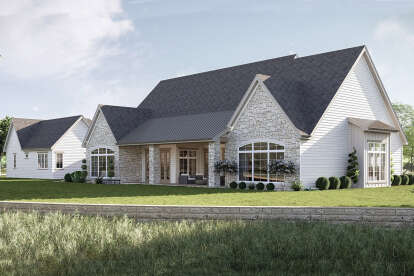 Modern Transitional House Plan #963-01147 Elevation Photo