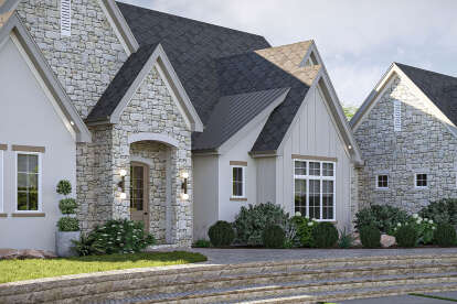 Modern Transitional House Plan #963-01147 Elevation Photo