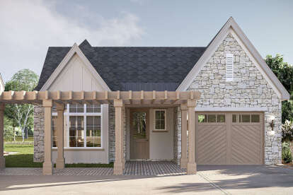 Modern Transitional House Plan #963-01147 Elevation Photo