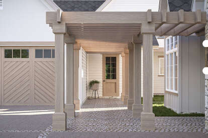 Modern Transitional House Plan #963-01147 Elevation Photo