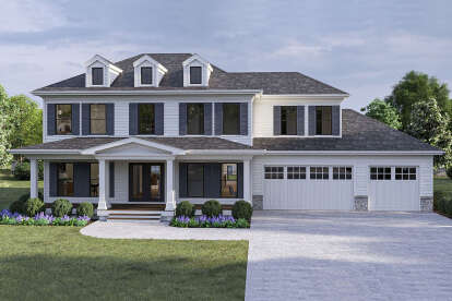 Cape Cod House Plan #963-01148 Elevation Photo