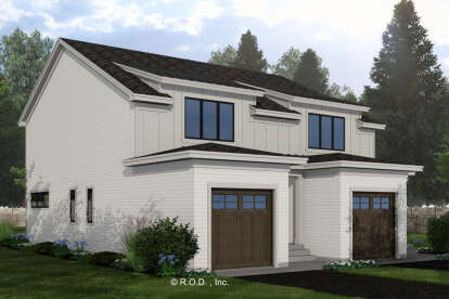 Modern Farmhouse House Plan #098-00612 Elevation Photo