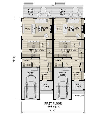 Main Floor  for House Plan #098-00612