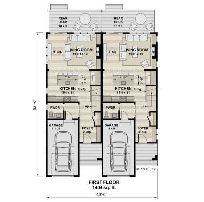 Main Floor  for House Plan #098-00613