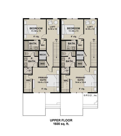 Second Floor for House Plan #098-00613