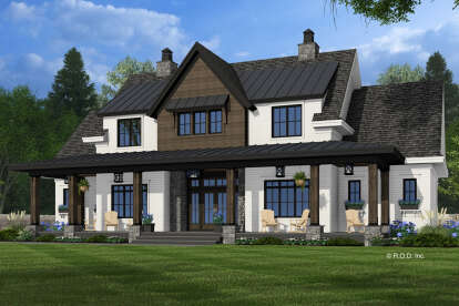 Modern Farmhouse House Plan #098-00614 Elevation Photo