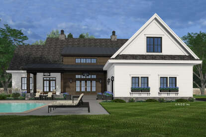 Modern Farmhouse House Plan #098-00614 Elevation Photo