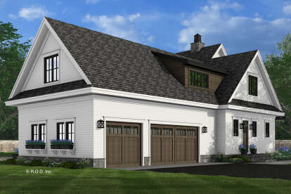 Modern Farmhouse House Plan #098-00614 Elevation Photo