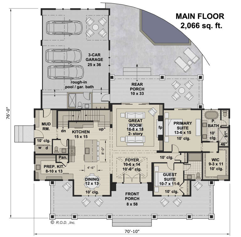 House Plan House Plan #33248 Drawing 1
