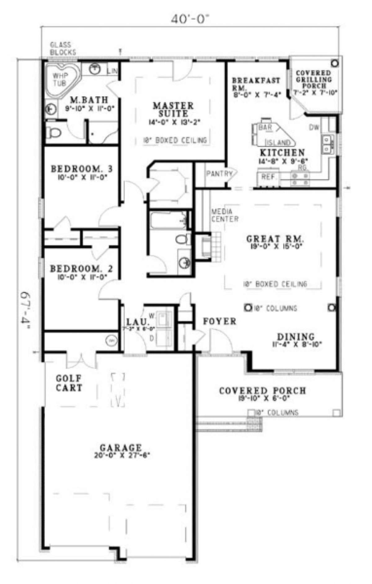 Floorplan 1 for House Plan #110-00161