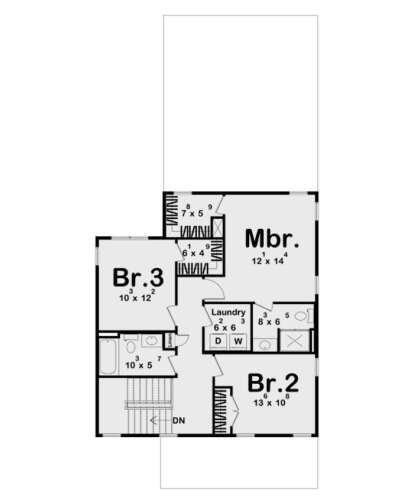 Second Floor for House Plan #963-01149